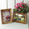 Beazac 4x6 Picture Frame Photo Display for Tabletop Display Wall Mount Solid Wood High Definition Glass Photo Frame Pack of 2 Carbonized Black